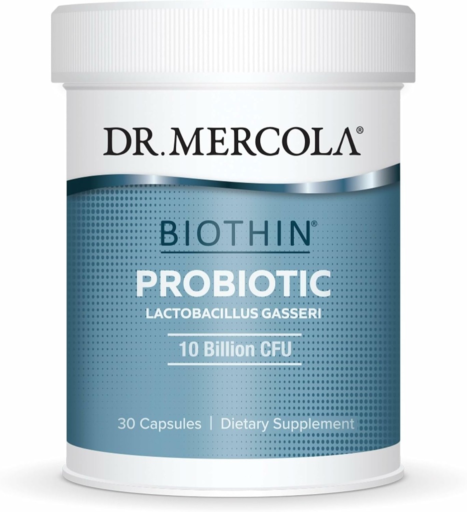 Dr. Mercola Biothin Probiotic - 消化の健康のサプリメント - 健康な代謝をサポート - GMOフリー、グルテンフリー&ソイフリー - 30 遅れたリリースカプセル(30 サービング)