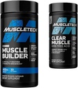 MuscleTech Muscle Builder with Peak ATP and Clear Muscle with HMB, Muscle Building Supplements for Men & Women, 30 + 42 Count