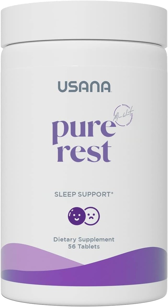 USANA 睡眠サポートのための純粋な残りのメラトニンサプリメント* - 迅速な行動 - 砂糖無料 - 56 錠