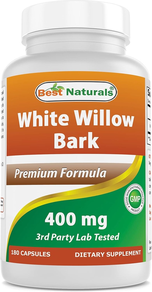 ベストナチュラルズホワイトウィローバーク400mg 180カプセル