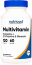 プロバイオティクス120のベジタリアンカプセルとNutricostマルチビタミン - ビタミンとミネラルでパック