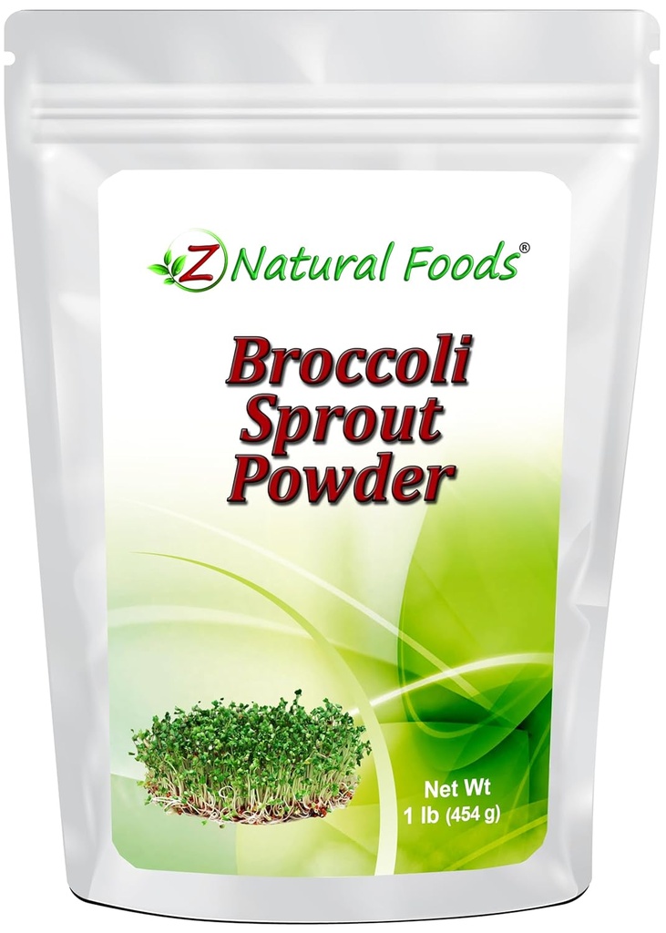 Broccoli Sproutの粉-すべての自然な酸化防止剤、ビタミン及び天然のスーパーフードの補足-スムージー、シェイクスの組合せ及び調理法-未加工、ビーガン、グルテンフリー、非GMO -バルク1ポンドのサイズ