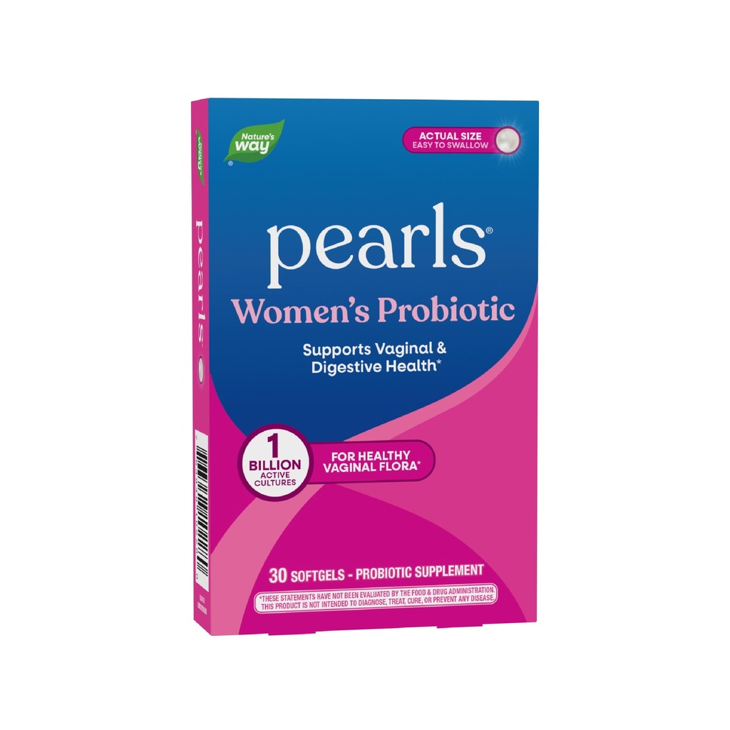 Nature's Way Women's Probiotic Pearls、Vaginal、Digestive Health*、1 Billion Live Cultures、Occasional Bloating&Constipation*、Easyto-Swallow Softgels、30カウントに対する保護