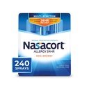Nasacort 大人のための24HRアレルギー鼻スプレー、非眠気&アルコールフリー、240スプレー、0.57 fl.oz。 2Ct