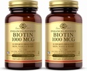 Solgar Biotin 1000 mcg, 250 野菜カプセル (パッケージ 2) - ヘルシースキンをサポート, ネイル&ヘア - エネルギー代謝 - 高められた効力 - 非GMO, 完全菜食主義者, グルテンフリービーガン, 乳製品無料, コーシャ - 500 サービング