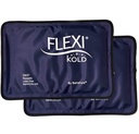 2 FlexiKoldゲルアイスパック - 怪我の再使用可能なアイスパック、背中の痛みの軽減、膝のアイスパックラップ、手術後のアイスパック、膝のためのアイスパック - 6303-COLD-2PK ナトラキュア - ミディアム - 2PK