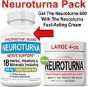 Neuroturna Nerveサポート600 mg ALAプラスNeuroturna Nerveクリーム4oz