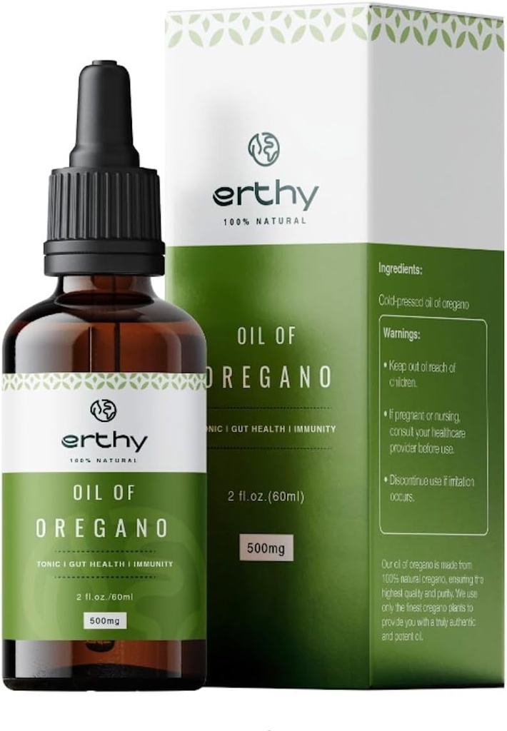 Organic Oil of Oregano | 92% Carvacrol | Vegan | Non- GMO| Boost Your Immune System