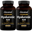 NatureBell 2のパックの植物によって基づくHyaluronic酸は25mgのビタミンC及びBiotin 5000mcg、480の合計のカプセルと250mgを補います 毛の成長、共同サポートおよび水和の皮のための本質 非GMO