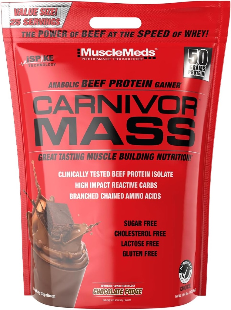 チョコレートファッジCarnivorマス10lb by MuscleMeds