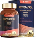 ResveratrolはBerberine Quercetinの緑の茶エキスのブドウの種のエキスのポリフェノールの酸化防止補足の酸化防止剤及び中心の健康サポート120のカプセルと余分強さを補います