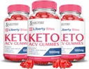 (3 Pack) Liberty Bites Keto ACV Gummies Advanced Formula 1000MG Libertybites Keto Gummies Apple Cider Vinegar Formulated with Pomegranate Beet Juice Powder B12 Vegan Non GMO 180 Gummys
