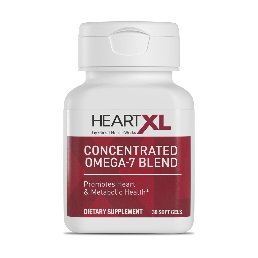 HeartXL 高効力オメガ-7 ブレンド心臓血管の健康サポート - 健康な代謝を促進 - グルテンフリーの心臓健康サプリメント - 30 ソフトジェル