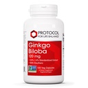 ライフバランスGinkgo BilobaのためのPROTOCOL - 120 mg Ginkgo Biloba抽出 - Eleuthero - 脳の健康と血液循環サポート - 酪農場無料&非GMO - 100ベジーカプセル