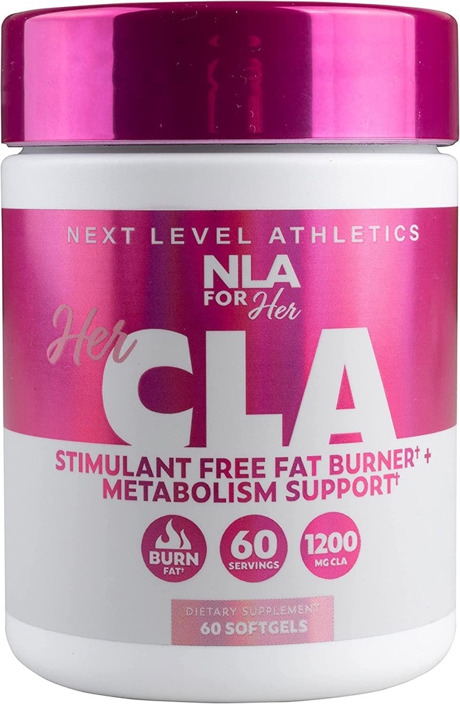 彼女のCLA、1200のmg、60の計算のためのNLA - 脂肪を燃やすカフェインか興奮剤無し、増加するMetabolism、Boostsの免疫システム、増加の強さおよび持久力、カロリーはオメガ6脂肪酸と燃えます