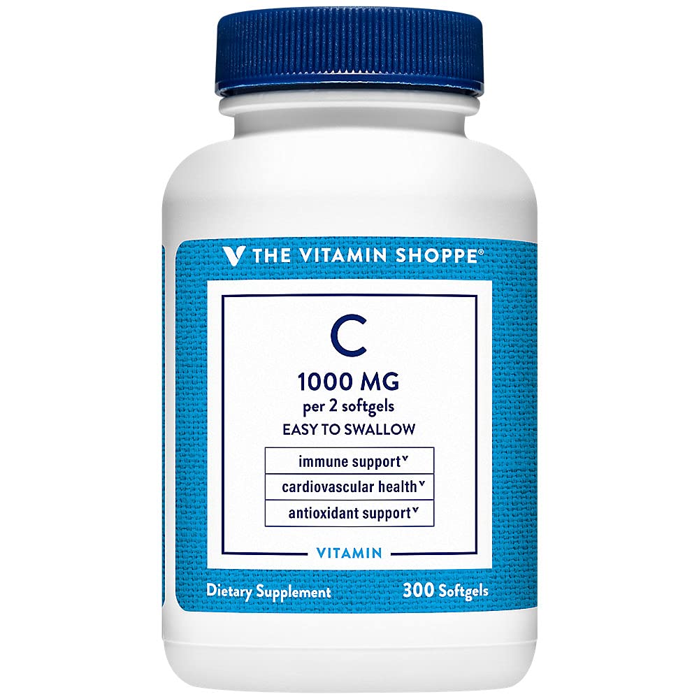 ビタミンC 1,000MG、飲みやすい、免疫および心臓の健康(300 Softgels)をサポートする抗酸化剤