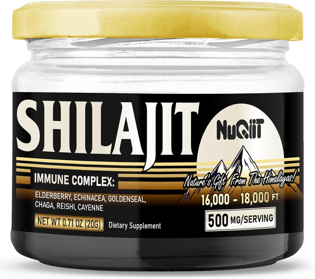 20 Gr - Shilajitの樹脂および免疫サポート ブレンドのElderberry、Echinacea、Goldenseal、Chaga、ReishiおよびCayenne