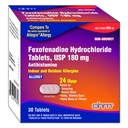 Ohmの非眠気のFexofenadineのAntihistamineの屋内屋外のアレルギーの救助は30ctを錠剤にします