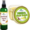 Jewelweedのトピック8 Ozおよび草のフィートのSalve 4 Oz - Itchのための解決は毎日楽しむことをより容易にします