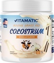 Vitamatic Bovine Colostrum 30% IgG パウダー - Gut 健康、髪の成長、美容、筋肉の回復、免疫サポート - 簡単に混合 - 72 グラム(30 サービング、バニラ風味)
