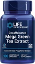 Life Extension Decaffeinated Mega Green Tea Extract – Polyphenol-Rich, Cell Health, Heart Health, Brain Health, Antioxidant Protection – Non-GMO, Gluten-Free, Vegetarian – 100 Capsules