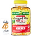 春の谷オメガ-3 魚油からミニ 1000 mg, 120 カウント, 栄養補助食品, Omega 3 ルアーとミニSoftgelsバンドル 45 糖尿病が解読