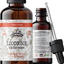 Licorice Tinctureの有機性Licoriceのエキス(Glycyrrhizaのglabra)はRoot、草の補足、冷たい出版物で非GMOを有機性野菜Glycerin 2のoz、670のmg乾燥しました