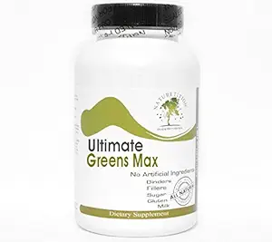 Ultimate Greens Max - Kelp Bladderwrack Dulse Clubmosアイリッシュモスゲンティアン〜90カプセル - 添加剤なし〜ネイチャーティサプリメント