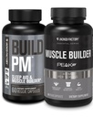 ジャック工場ビルドPMナイトタイムマッスルビルダー&スリープエイド(60カプセル)&エッセンシャルマッスルビルダー - ピークATP(30カプセル)の男性のための毎日の強度ビルダー