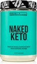 Nakedバニラケト - プレミアムバニラケト脂肪爆弾パウダー - 人工 - グルテンフリーのケト爆弾バニラマクトオイルパウダー - 1.3 Lb