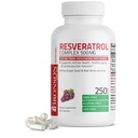 Bronson Resveratrol 500の複雑な標準化されたトランスレスベラトロール+ブドウの種及び赤いワインのエキス、250のカプセル