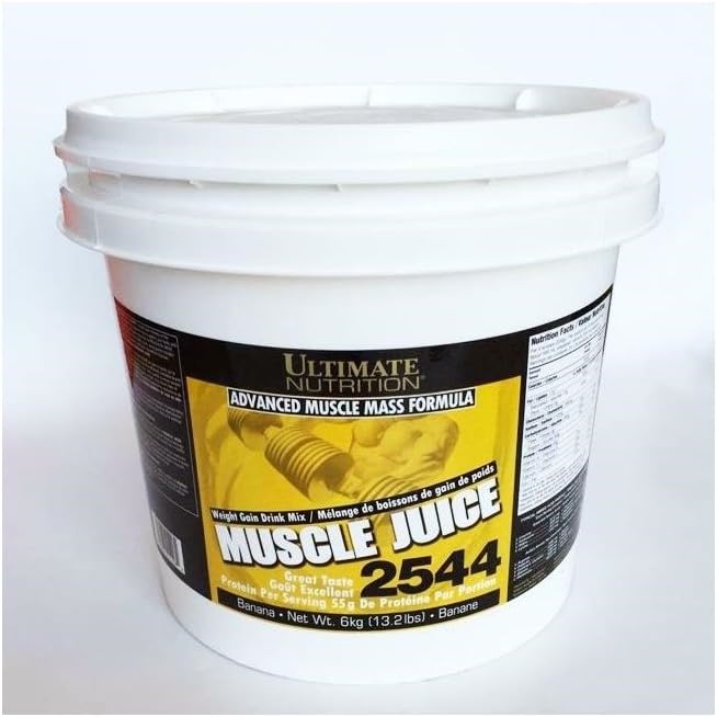 Ultimate Nutrition Muscle Juice, Weight Gain Drink Mix - Mass Gainer Workout Powder for Men & Women - Supplement for Lean Muscle Growth & Immune Support with 55g Protein - Banana, 13.2lb
