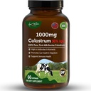 Bovine Colostrum Capsules 1000mg Capsules with Lactoferrin Supplement, Bovine Colostrum Supports Immune System, Gut Health & Respiratory System - 60 Bovine Colostrum Capsules by Aamatec Life