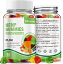 RiRywony Hemp Gummies 1パック - 余分な強度ナチュラルヘンプオイルフルーティーエディブルビーガンガミー - 有機非GMO低砂糖のための高効力サプリメント - 80カウント