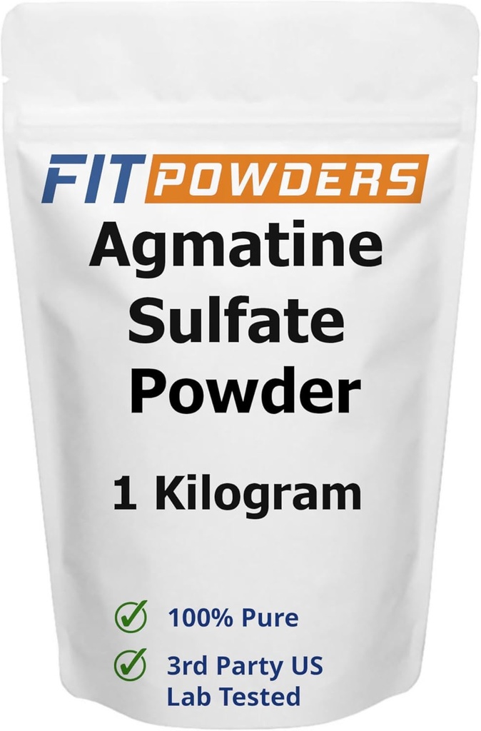 Agmatineの硫酸塩の粉1キログラム(複数のサイズ)強さおよびポンプ(ニトリクト酸化物) 100%の純粋なアグマチンの粉、ビーガン、グルテンフリー