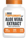 BulkSupplements.comアロエベラカプセル - アロエベラエキス、アロエベラサプリメント - ハーブサプリメント、グルテンフリー、サービングあたり1カプセル、240ベジカプセル(パッケージ1)