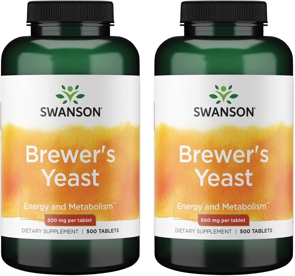 Swanson Brewer's Yeast - B複合ビタミン式(500mg、500錠)(2パック)