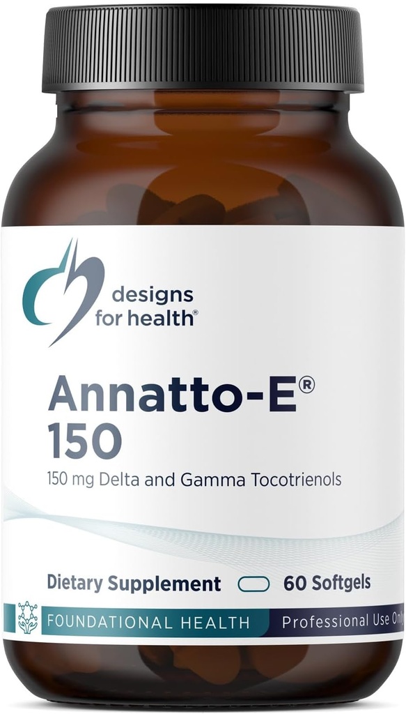 健康のための設計Annatto-E 150mg Tocotrienols-Delta + Gamma Tocotrienols-Cardiovascular、健康な老化+酸化防止サポート-非GMO (60 Softgels)