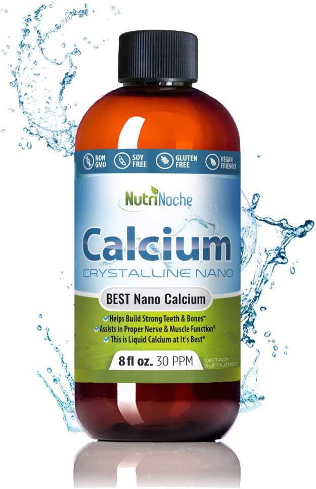 NutriNocheの液体のカルシウム補足-女性、人及び子供のための99.99%超純粋な結晶のナノのカルシウム-Calciumのクエン酸塩のオルタナティブ-細胞レベルの潜水的に吸収される- 30 ppm