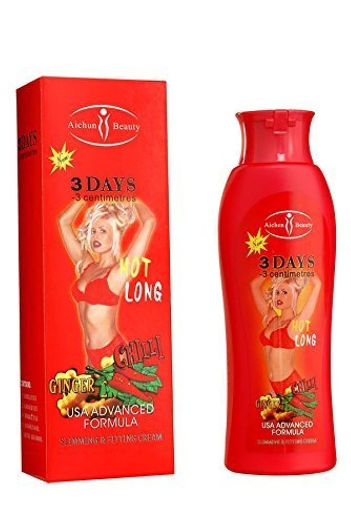クリームを細くするAICHUN BEAUTYの熱い唐辛子及びジンジャーは重量の分解の脂肪200ml (2パック)を失います