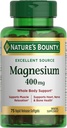 Nature's Bounty マグネシウム 400 mg、Softgels、75 ea - 2pc