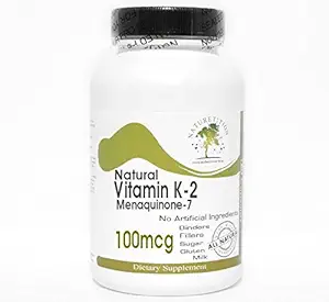 天然ビタミンK-2 100mcg Menaquinone-7〜200カプセル - 添加剤なし - 自然条件サプリメント