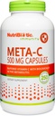 NutriBiotic Meta-C Capsules, 500 mg Spirulina-Bound Vitamin C, 250 Count | Buffered with Calcium, Biologically Active Spirulina Metabolites & Lemon Bioflavonoids | Antioxidant & Collagen Support