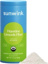Sunwink の消化の Limeade 繊維のスーパーフードの粉 | 消化のための毎日の繊維粉 | Chicory の根が付いているプレバイオティック繊維の粉、Burdock、タンジェリンの皮 | サポート 腸の健康 | 4.2 oz、20 のサービング
