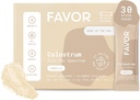 FAVOR Bovine Colostrum Stick Pack | Liposomal and Whole | Holistic Human Health | 旅行に便利な | ファースト・ミルク | 自然に高いIgGパウダー | 米国製 | ミックスしやすい【バニラ】