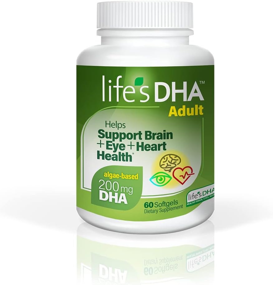 ライフのDHA All-Vegetarian DHAの栄養補助食品は、DHAオメガ3 60のSoftgelsの持続可能な植物の源200 mgからの健康な脳、目及び中心、非GMOを支えます