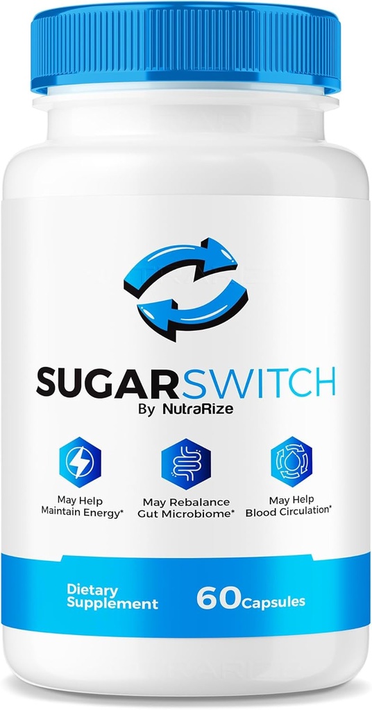 NutraRizeシュガースイッチピル、公式シュガースイッチカプセル、健康的なレベル、砂糖スイッチ24サプリメント、シュガースイッチ2プキンレビュー(60カプセル)