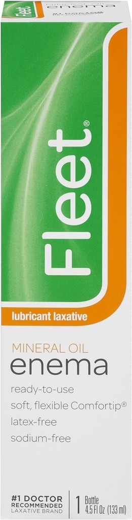 便秘のためのFleet Laxativeミネラルオイルエンマ、4.5 Fl Oz(12個入)