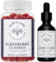 Elderlane Elderberry TinctureとElderberry Gummies - 旧 RD Naturals - 大人と子供のための免疫サポートサプリメント - 2 Oz Dropsと60ct Gummies