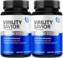 (2パック) 敏捷性Saviorの丸薬、VirilitySavior、VirilitySaviorのカプセルの高度の方式、公式のVirilitySaviorすべての自然なカプセル、VirilitySaviorの丸薬のレビュー、2か月のための120のカプセル